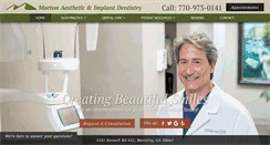 Desktop Screenshot of mortonimplantdentistmarietta.com