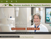 Tablet Screenshot of mortonimplantdentistmarietta.com